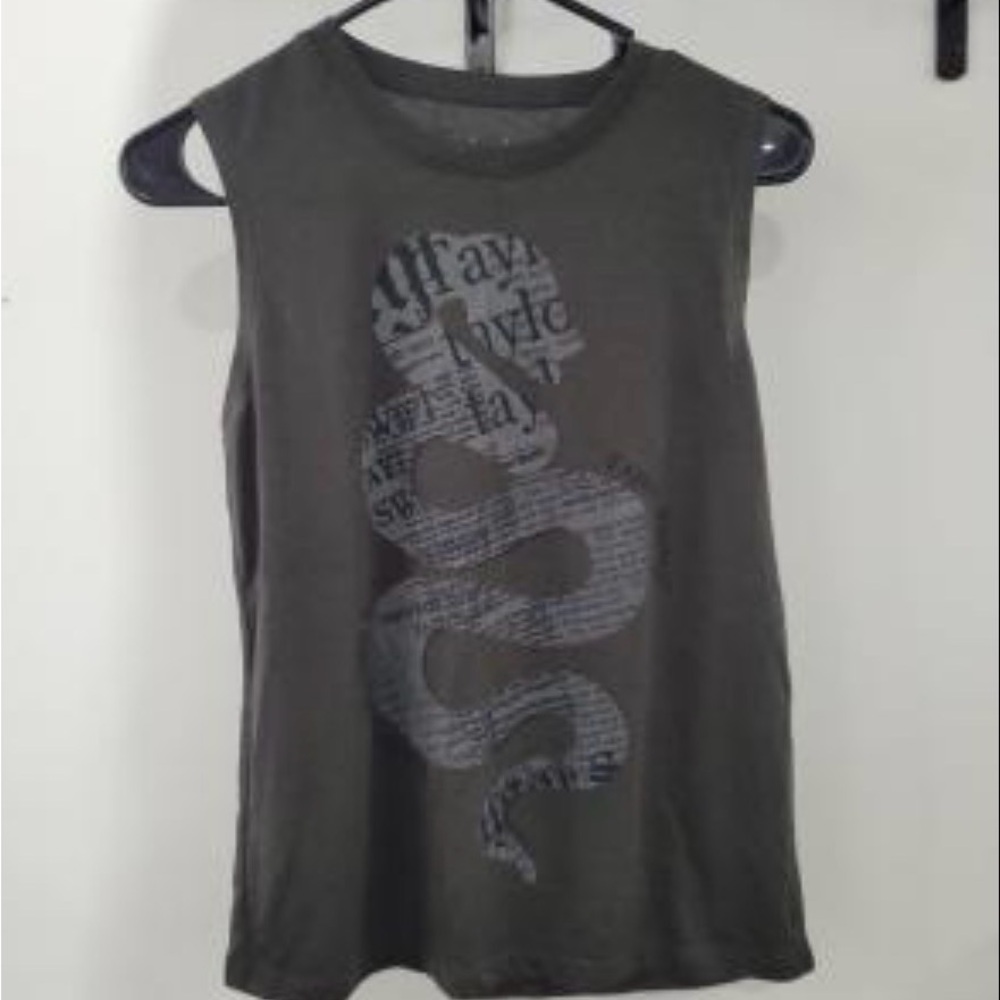 Taylor Swift Reputation Tour Graphic Tank Top - Gray size small